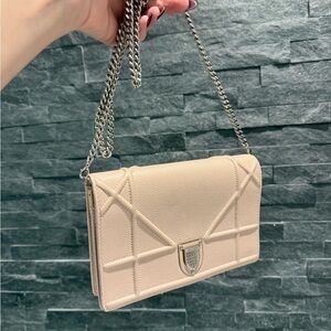 Dior Diorama Wallet on Chain Pink